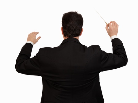 conductor with batonの写真素材