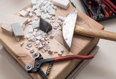 tools for mosaicの写真素材