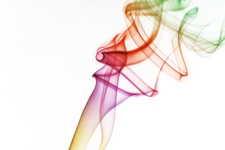 spiral of smokeの写真素材