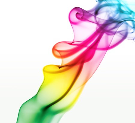 spiral of smokeの写真素材