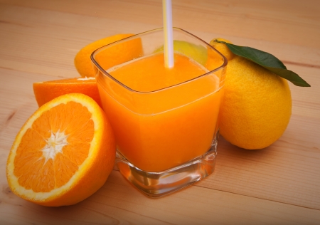 orange juiceの写真素材