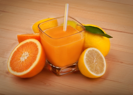 orange juiceの写真素材