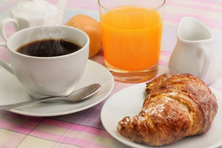 Croissante and Coffeeの写真素材