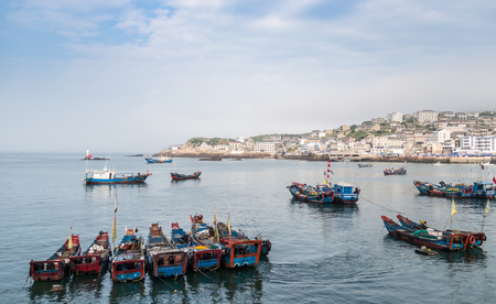 Dongji Island, Dongji town, Fishing villageのeditorial素材