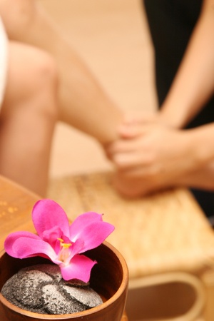 Foot massage Spa Treatmentの写真素材