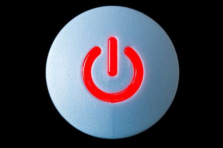 A simple button as a symbol for power or connectivityの写真素材