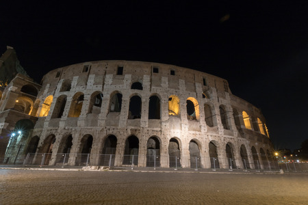 The Colosseum in Rome by Night, Italy