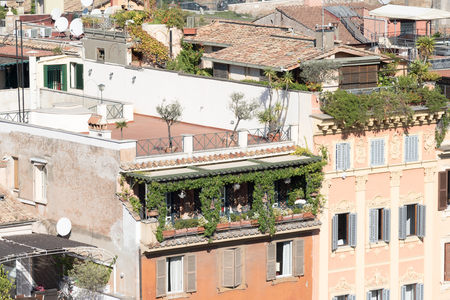 Roof Garden in Rome, Italyの写真素材