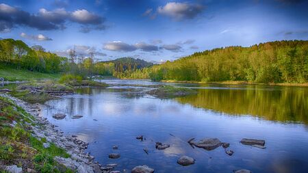Laagen river sunny viewの写真素材