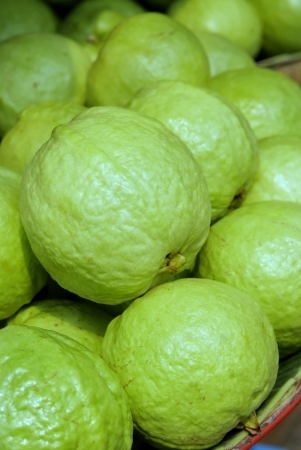 A fresh guava fruit available in the marketの写真素材