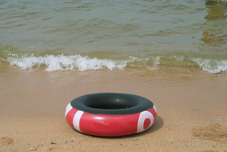 Float rental placed on the beach in Thaland