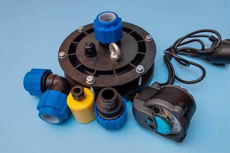 The head is sealed downhole, a small weight for a float switch, a water pressure switch, a crimp...