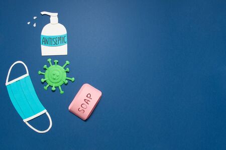 Coronavirus PRophilaktics, COVID-19. Copy spaceの写真素材