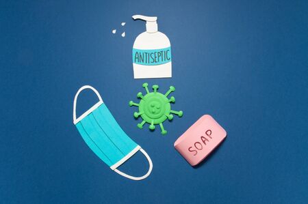 Coronavirus prevention, COVID-19. Copy spaceの写真素材