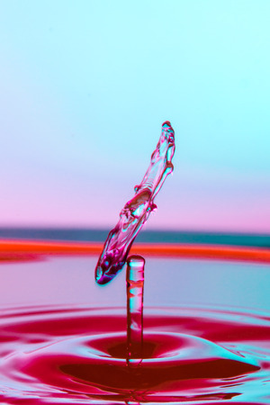 waterdrop collisionの写真素材