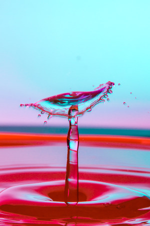 waterdrop collisionの写真素材