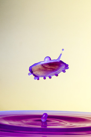 waterdrop collisionの写真素材