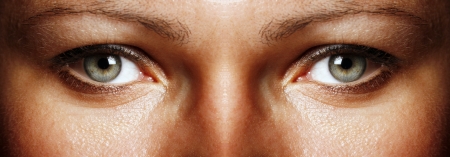 Closeup of beautiful eyes