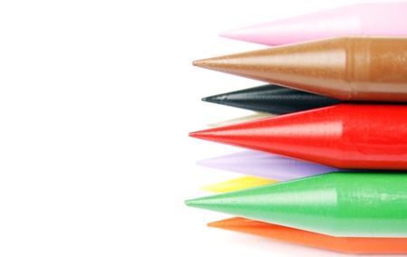Arrangement with wax sharp pencils