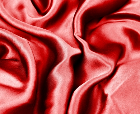 Smooth red silkの写真素材