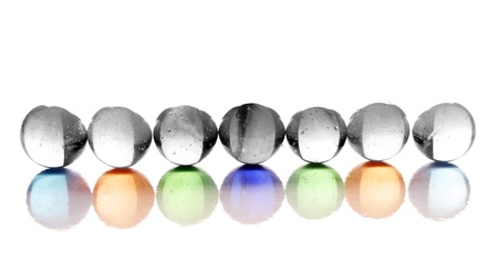 Glossy crystal ballsの写真素材