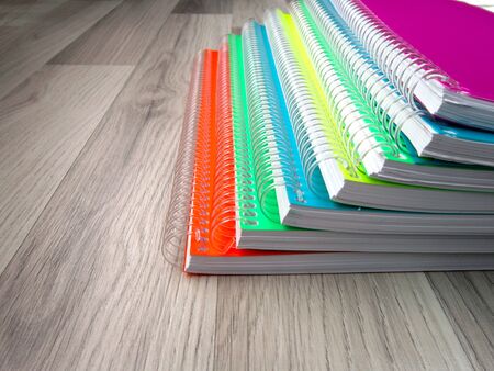colored wood in place of books, school, education