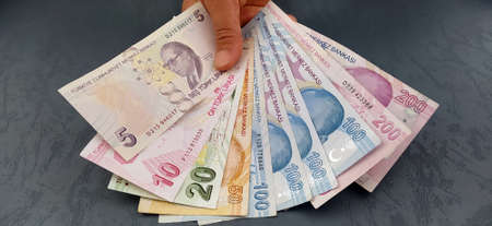 banknote 200 Turkish Lira is 100 Turkish Lira. 50 Turkish Lira. banknote finance. Turkish paper...
