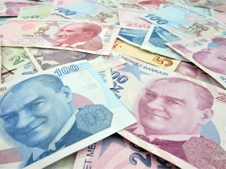Turkish banknotes. Turkish Lira TRY or TL
