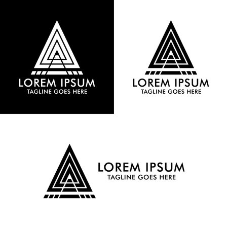 Artificial Logo design template. Vector  illustration, EPS 10, Editable. Very suitable for business or industry related to information technology or can also be used for other platforms.のイラスト素材