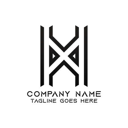 Letter AA logo design template. This logo is very suitable for any kind of business or industry that is engaged in any field. EPS 10, Editable, Resizable, Vector Illustration.のイラスト素材