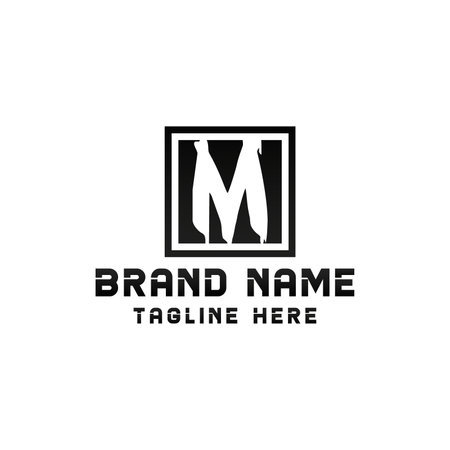 Letter M logo design template. This logo is very suitable for any kind of business or industry that is engaged in any field. EPS 10, Editable, Resizable, Vector Illustration.のイラスト素材