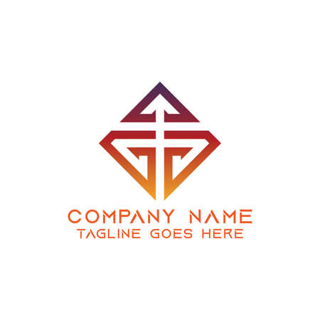 Letter GG Logo Design Template. This logo is very suitable for any kind of business or industry that is engaged in any field. EPS 10, Editable, Resizable, Vector Illustration.のイラスト素材