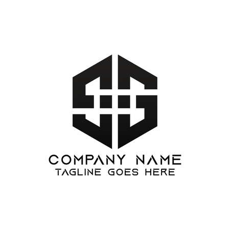 Letter SS logo design template. This logo is very suitable for any kind of business or industry that is engaged in any field. EPS 10, Editable, Resizable, Vector Illustration.のイラスト素材