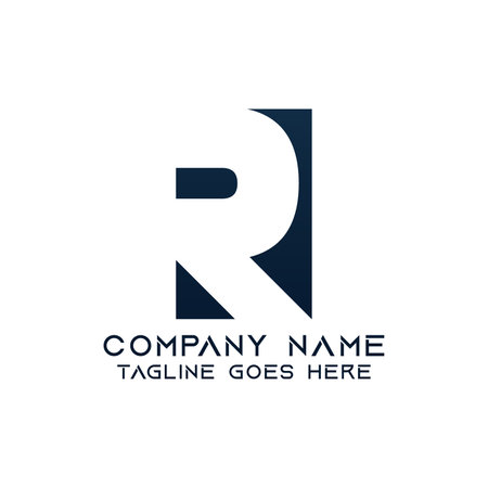 Letter R logo design template. This logo is very suitable for any kind of business or industry that is engaged in any field. EPS 10, Editable, Resizable, Vector Illustration.のイラスト素材