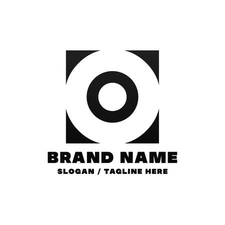 Letter O logo design template. This logo is very suitable for any kind of business or industry that is engaged in any field. Editable, Resizable, Vector Illustration.のイラスト素材