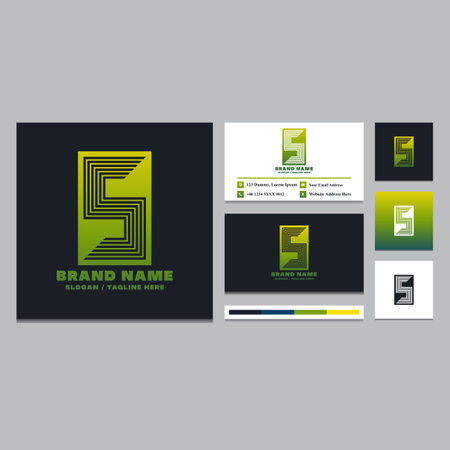 Letter S logo design template. This logo is very suitable for any kind of business or industry that is engaged in any field. EPS 10, Editable, Resizable, Vector Illustration.のイラスト素材