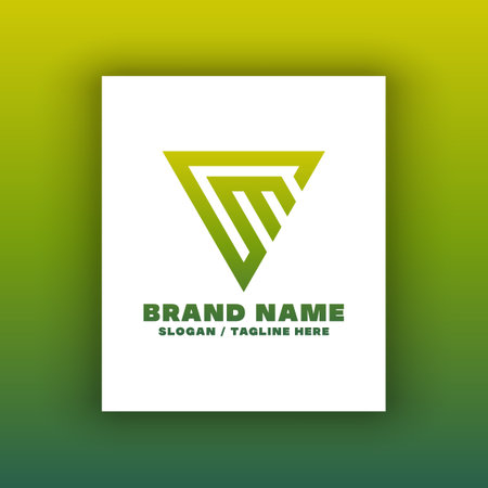 Simple letter M logo design template. This logo is very suitable for any kind of business or industry that is engaged in any field. EPS 10, Editable, Resizable, Vector Illustration.のイラスト素材