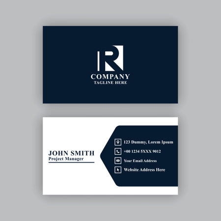 Simple, modern and elegant business card design template. Editable, resizable, EPS 10, vector illustration.のイラスト素材