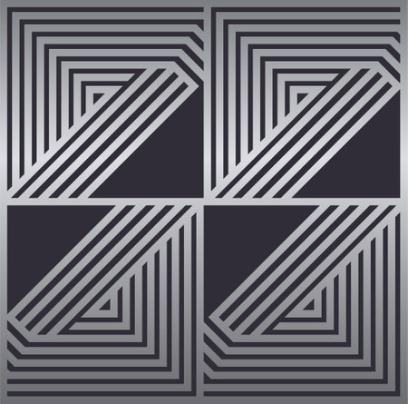 Geometric abstract background with silver and black color vector illustration.のイラスト素材