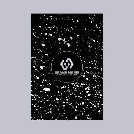 Modern poster with grunge texture style.のイラスト素材