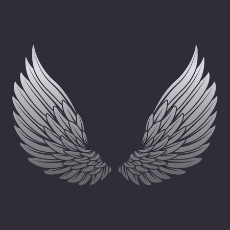 Angel wings vector design. Editable, resizable, EPS 10, vector illustration.&#xD;&#xA;のイラスト素材