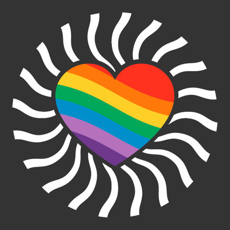 Shining and colorful heart symbol vector illustration design editable and resizable 
のイラスト素材