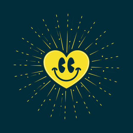Happiness heart smiling emoji, vector illustration design editable and resizable 
のイラスト素材
