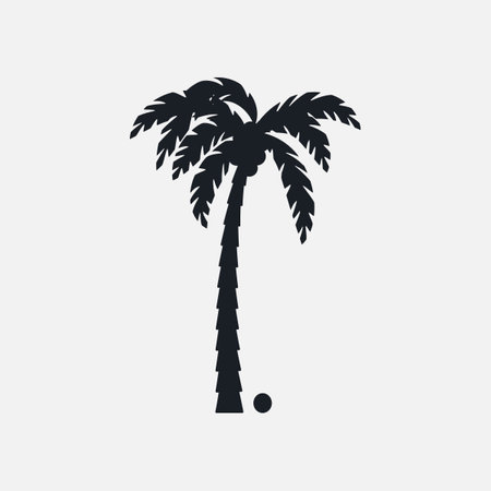 Palm trees silhouette vector illustration design editable and resizable.&#xD;&#xA;のイラスト素材