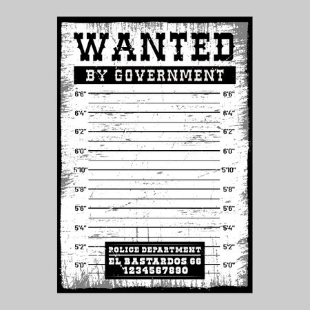 Westerm wanted poster template vector illustration design editable and resizable&#xD;&#xA;のイラスト素材
