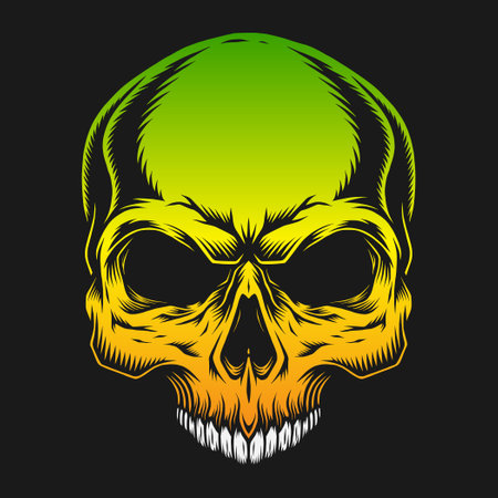 Skull and bones vector design. Editable, resizable, EPS 10, vector illustration.
のイラスト素材