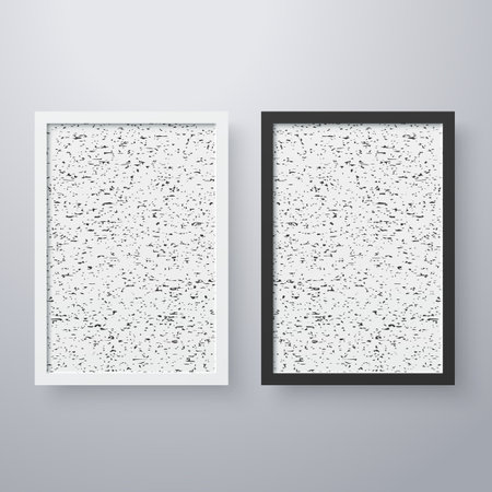 Simple frame with grunge texture style vector illustration design editable and resizable.のイラスト素材