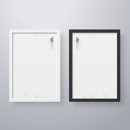 Simple frame with grunge texture style vector illustration design editable and resizable.のイラスト素材