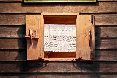a photo of old window,Thai traditionの写真素材