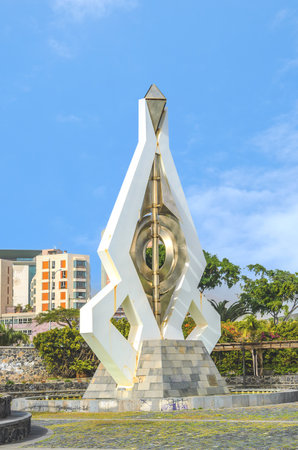 In the same area where the Castillo de San Juan Bautista is located, this monument was built in honor of Cesar Manrique.のeditorial素材